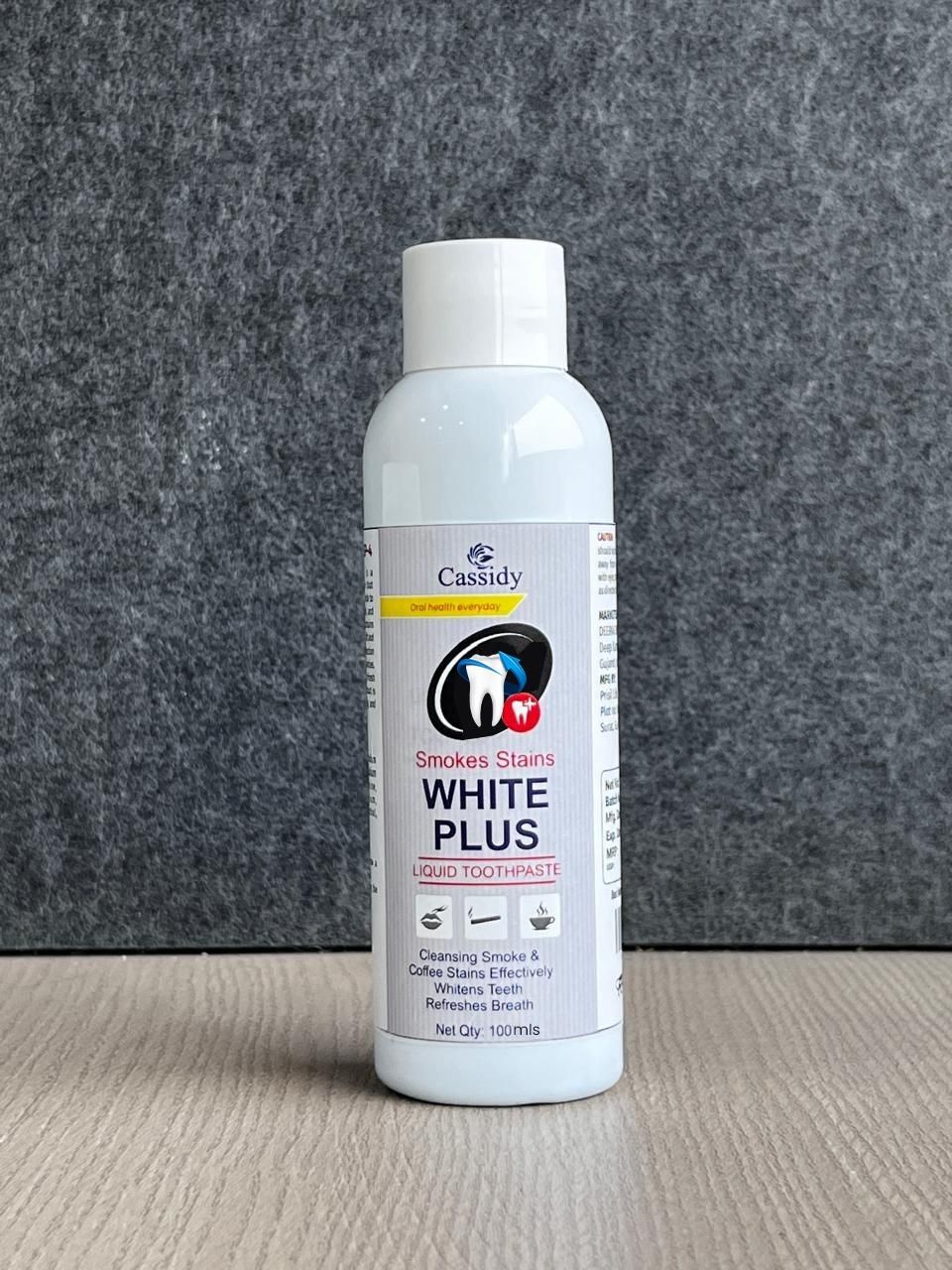 Cassidy Smokes Stains White Plus Liquid Toothpaste 200ml Pack of 2