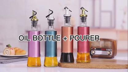 Oil Dispenser Bottle Automatic Opening and Closing Oil Pot